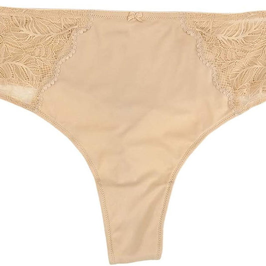 INC Lace-Trim Thong 1X Frappe