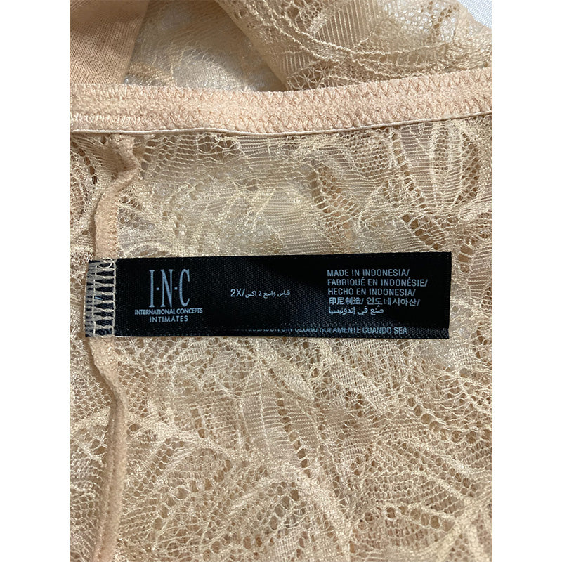 INC  Plus Lace Boyshort Panty (2X, Frappe)