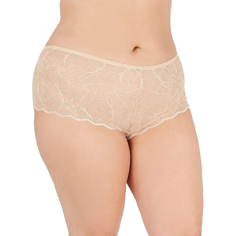 INC  Plus Lace Boyshort Panty (2X, Frappe)