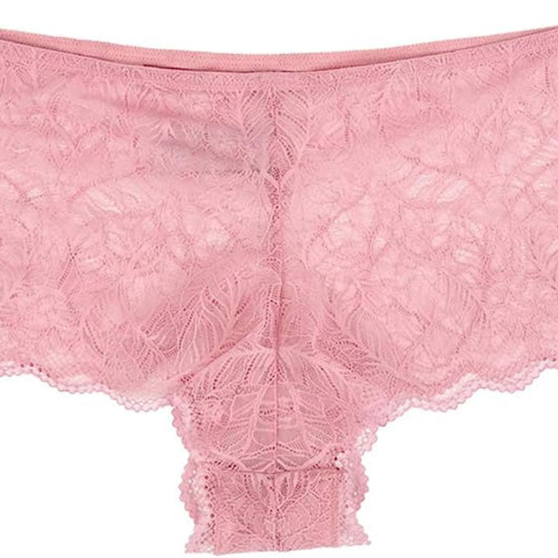 INC Womens Plus Lace Sheer Boyshort Panty Pink 3X