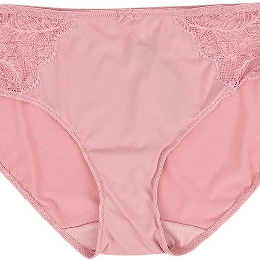 INC Womens Plus Size Lace Trim Hipster Underwear Fresh Carnation Pink 1X NWT