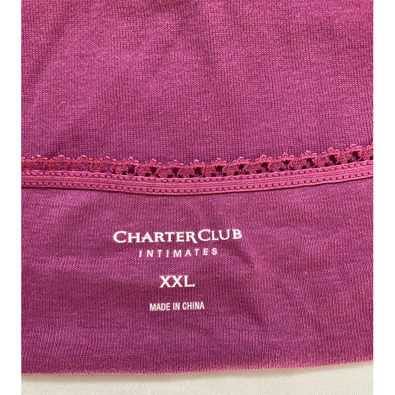 Charter Club everyday Cotton Bikini Underwear Pink 2XL