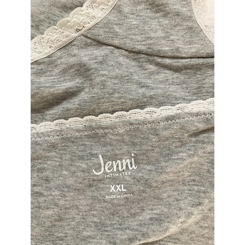 Jenni Hipster With Lace Sleep Grey Hthr 2XL