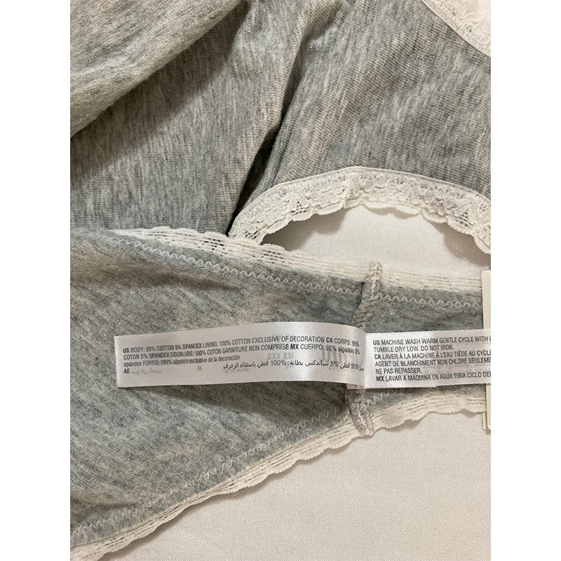 Jenni Hipster With Lace Sleep Grey Hthr 2XL