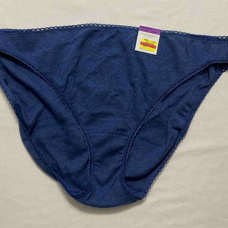 Charter Club Everyday Cotton Bikini Underwear Galaxy Blue 2XL