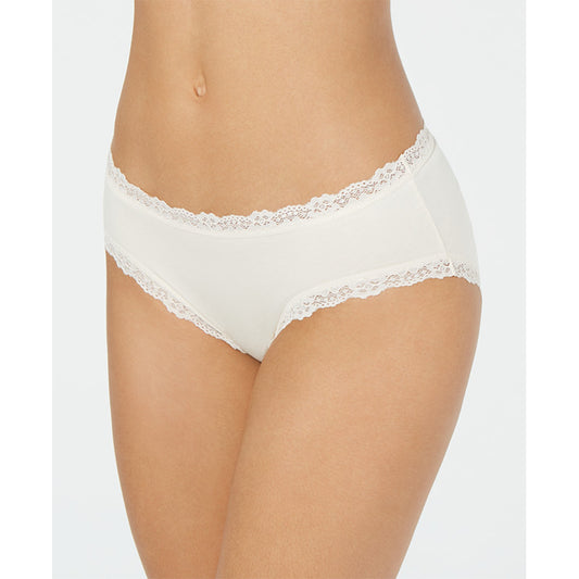 Jenni Lace Trim Hipster Underwear Bright White 2XL