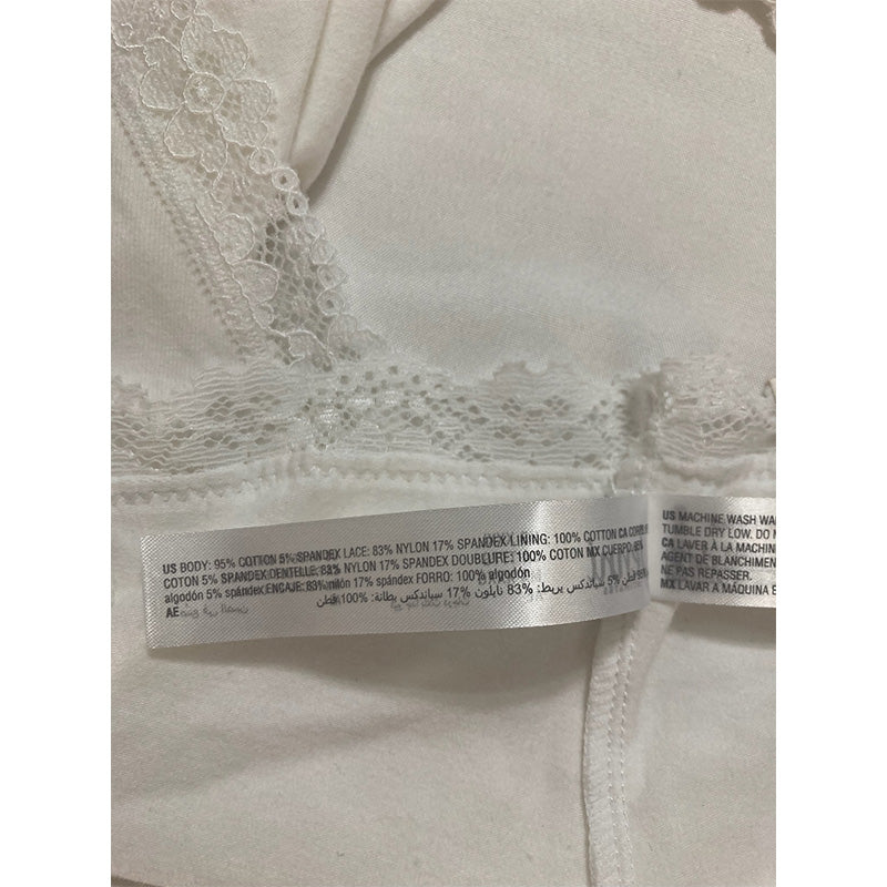 Jenni Lace Trim Hipster Underwear Bright White 3XL