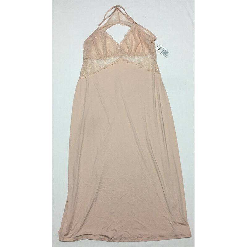 INC Lace Long Chemise Nightgown Ballet Pink L