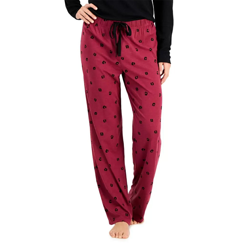 Jenni Printed Jersey Pajama Pants Simple Leo XS