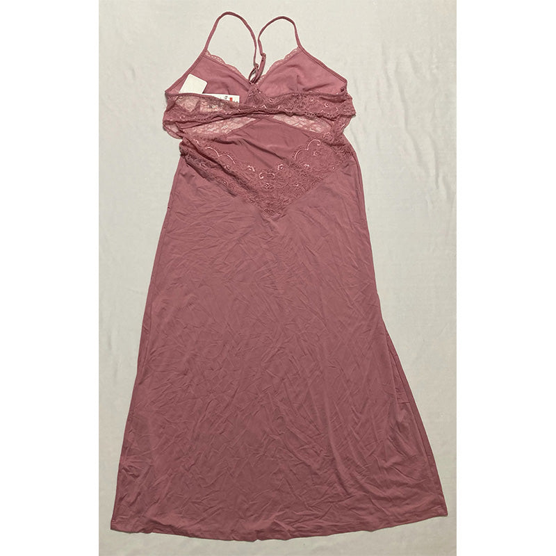 INC Lace Long Nightgown Pink S