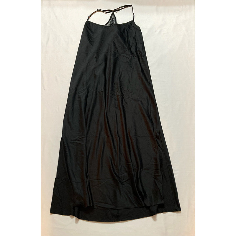 INC Embroidered-Back Nightgown Black S