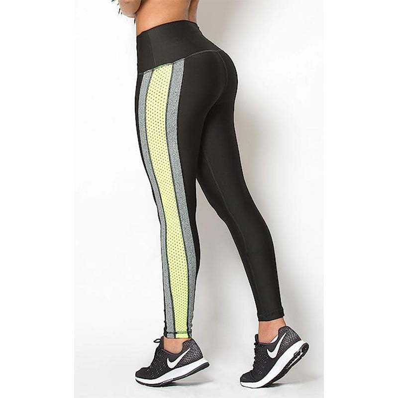 Active Colombian  Waisted High Compression Workout Shaping Leggings (Neon)
