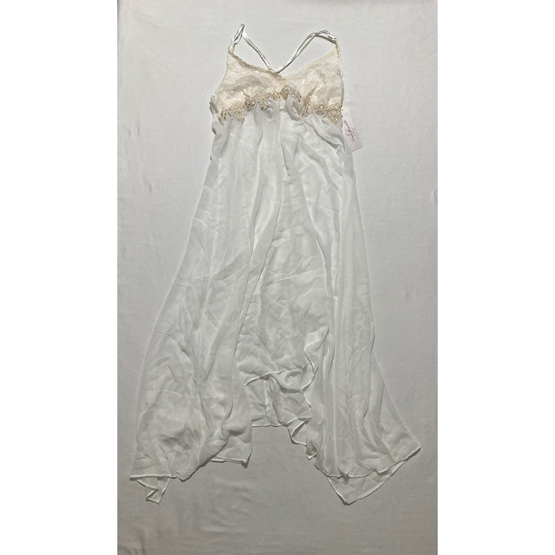 Linea Donatella Sleepwear Lace Nightgown White M