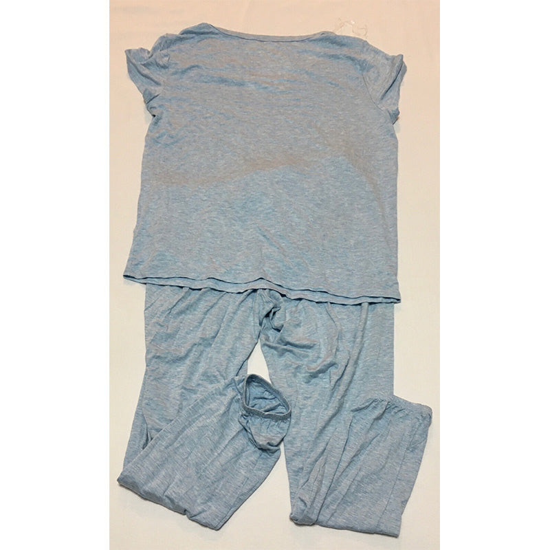 Charter Club V-neck & Jogger Pajama Set Blue S