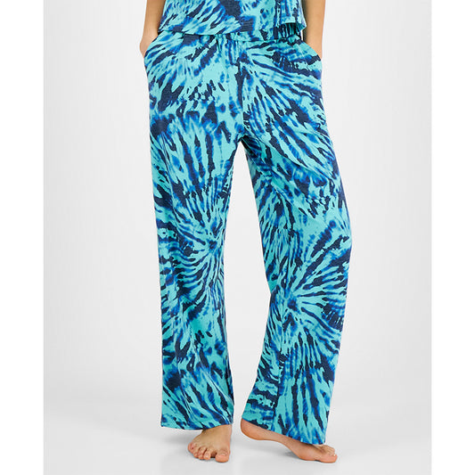 Jenni High-Rise Wide-Leg Pajama Pants Tiedye Blue 2XL