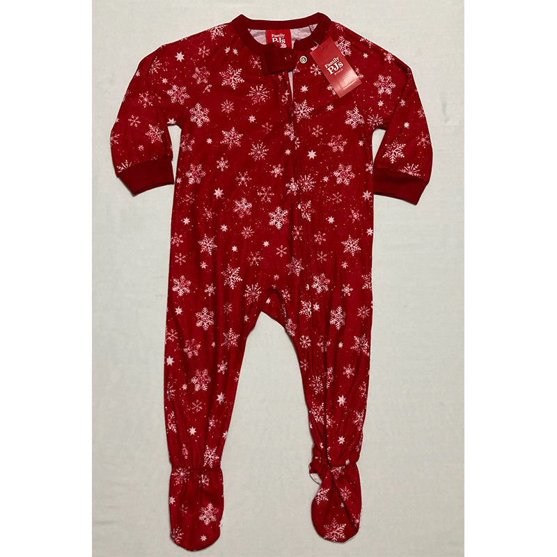 Family Pajamas Baby Merry Snowflake Footie One-Piece 18Months