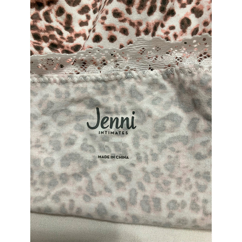 Jenni Lace-Trim Hipster Underwear Pink Leo 1X