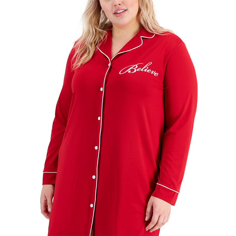 Charter Club Sueded Super Soft Knit Sleepshirt Nightgown 3X