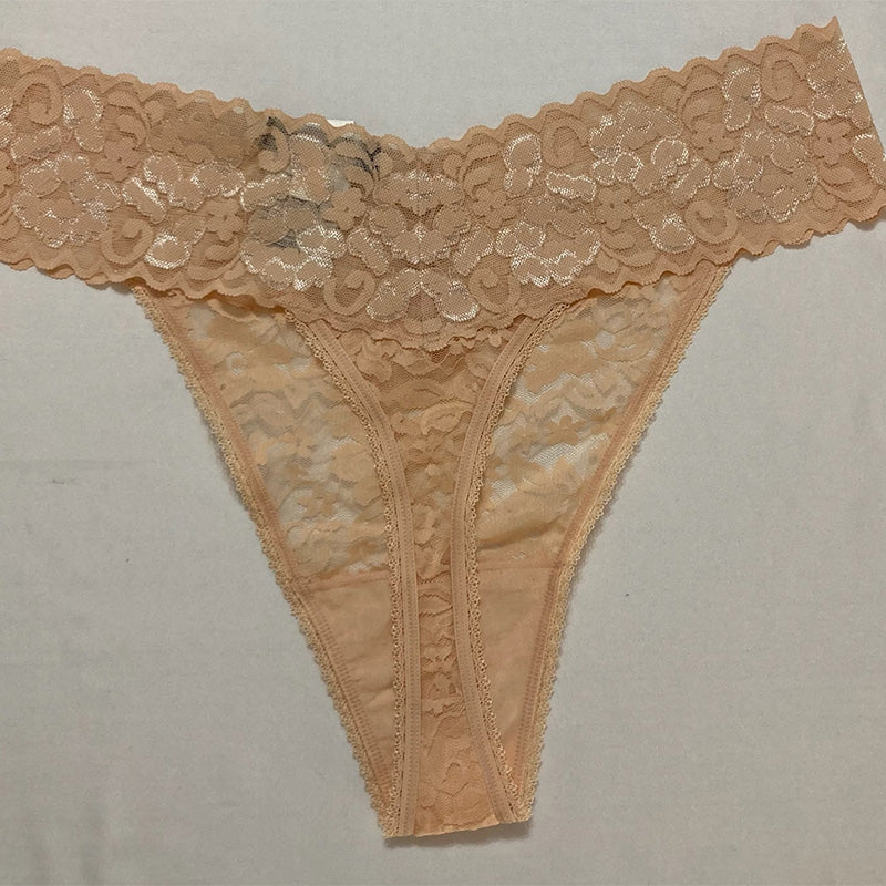 INC  Lace Thong Underwear, Almond Latte, 1X