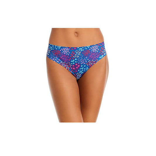 AQUA Intimates Stretch Thong Navy Ditsy Flor S