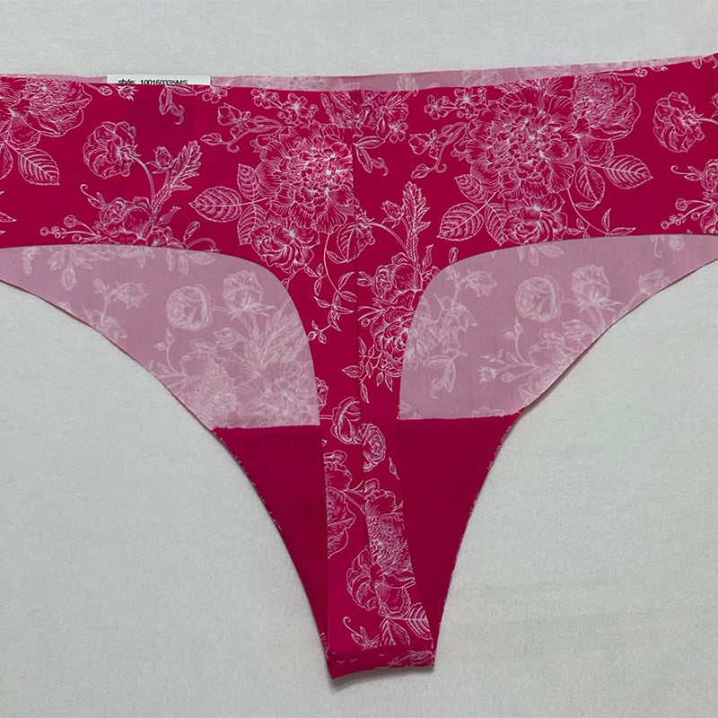 Aqua Stretch Thong Fusch Rose Toil L