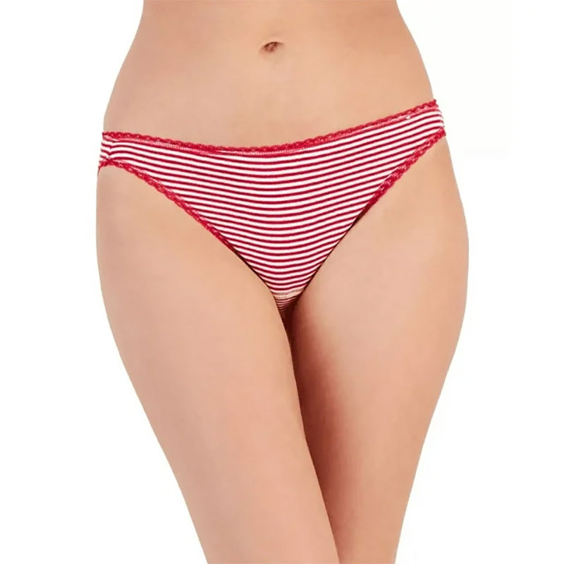 Charter Club Everyday Cotton Bikini Underwear Red S