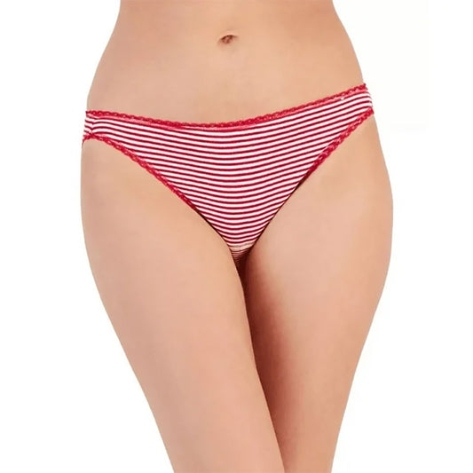 Charter Club Everyday Cotton Bikini Underwear Red S