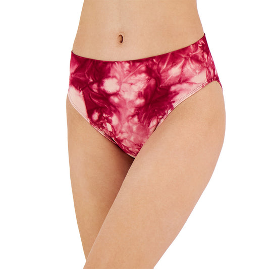 Jenni Seamless Ribbed Hi-Cut Thong Splash Tiedye S