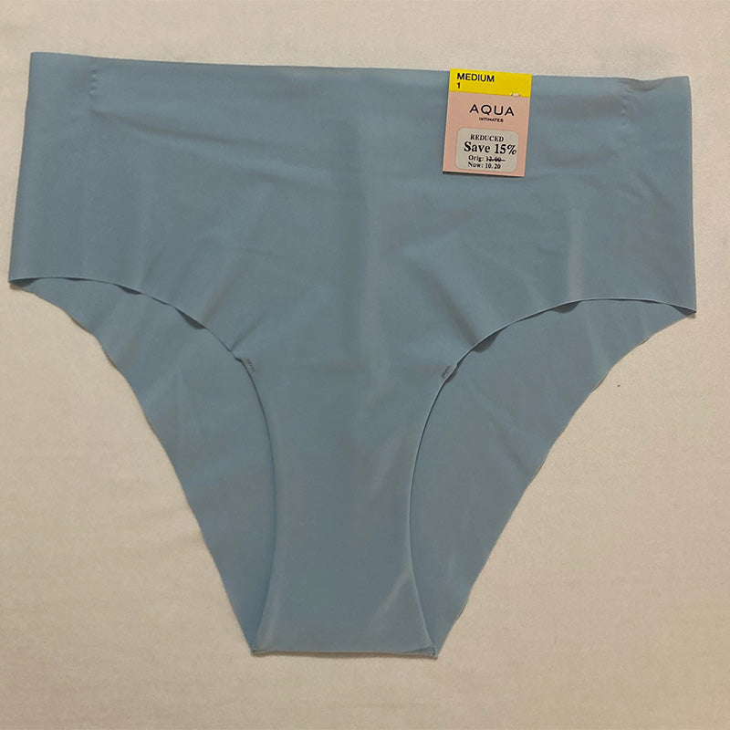 Aqua Hipster Panties Light Blue M