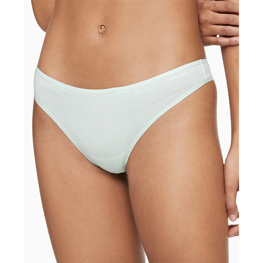 Calvin Klein Cotton Form Thong Underwear Aqua Luster M