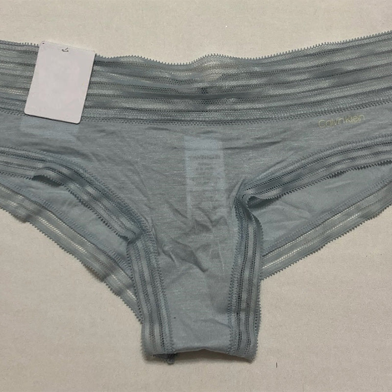 Calvin Klein Striped Waist Hipster Underwear Grey S