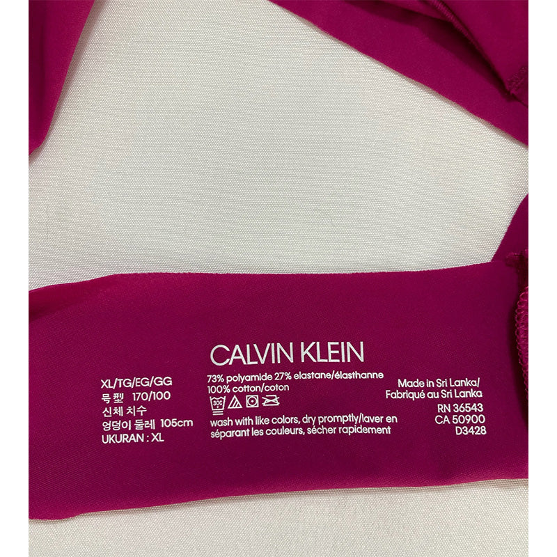 Calvin Klein Womens Invisibles Thong Pink XL