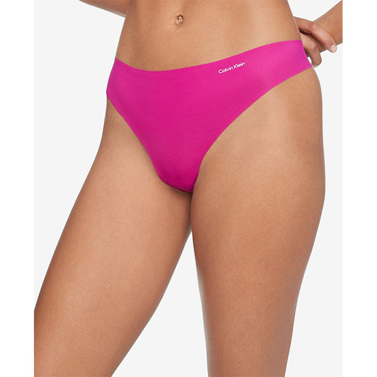 Calvin Klein Womens Invisibles Thong Pink XL