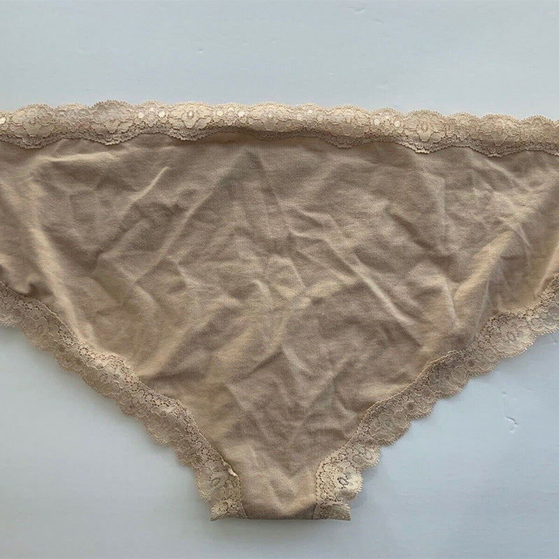 Jenni Lace Trim Cotton Hipster Panty Nude XXL