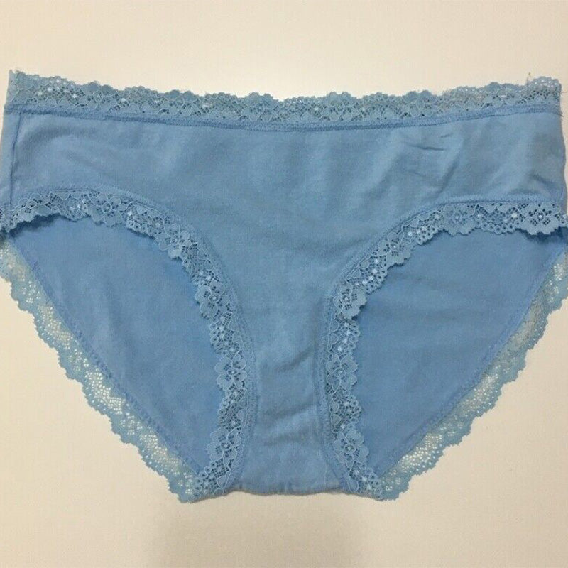 Jenni Women’s Lace Trim Hipster Underwear Blue S