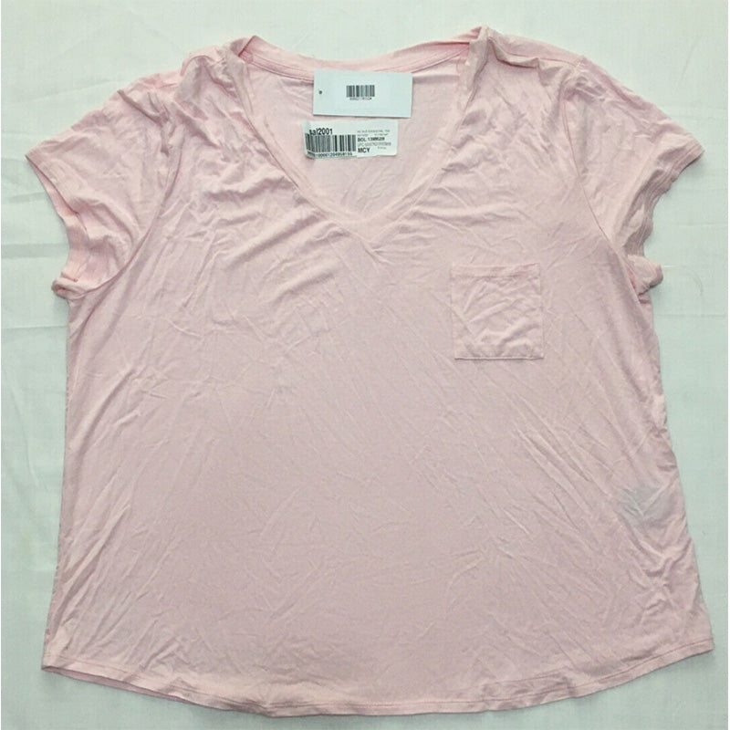 Alfani Super Soft Scoop-Neck Pajama Top Pink 2XL