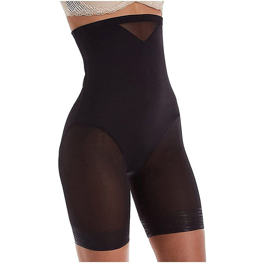 NWD Miraclesuit Extra Firm Sexy Sheer Shaping Hi-Waist Thigh Slimmer Black L