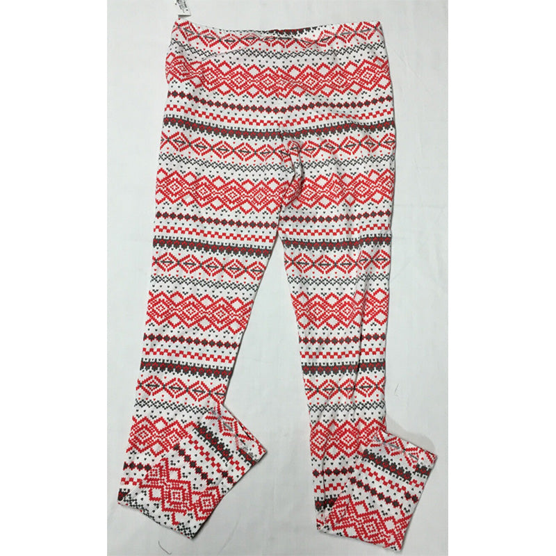 Jenni Intimates Fleece Jogger White/Red XS