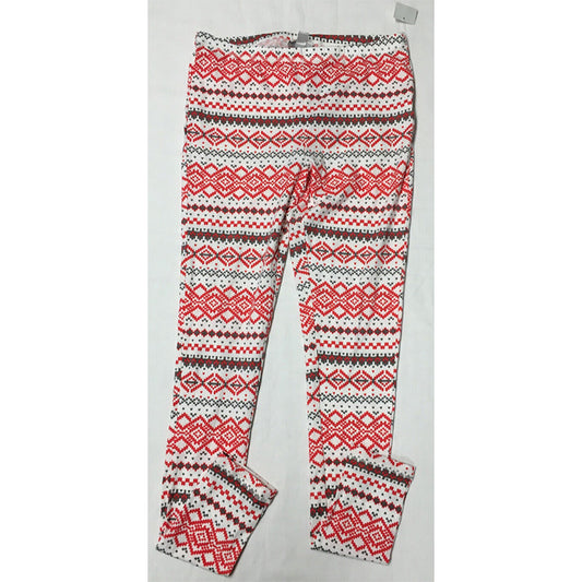 Jenni Intimates Fleece Jogger White/Red XS