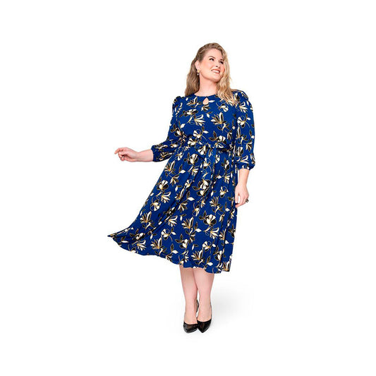 Leota Iman Dress Mazarine Blue 1X