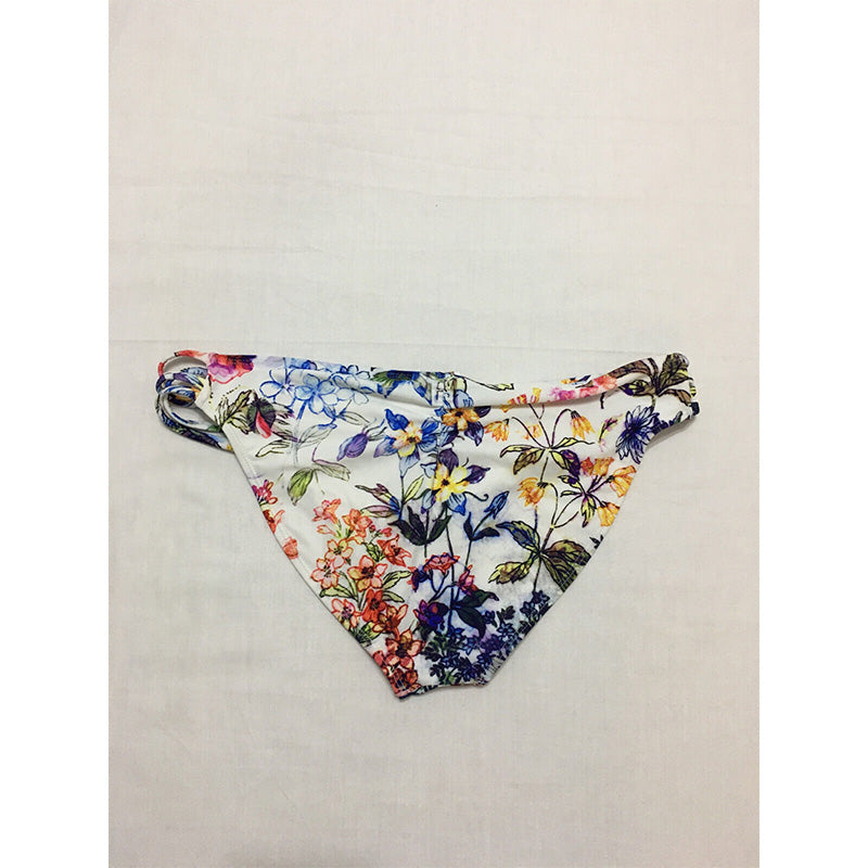 RACHEL Rachel Roy Floral Print Strappy Swim Bottom Separates White XL