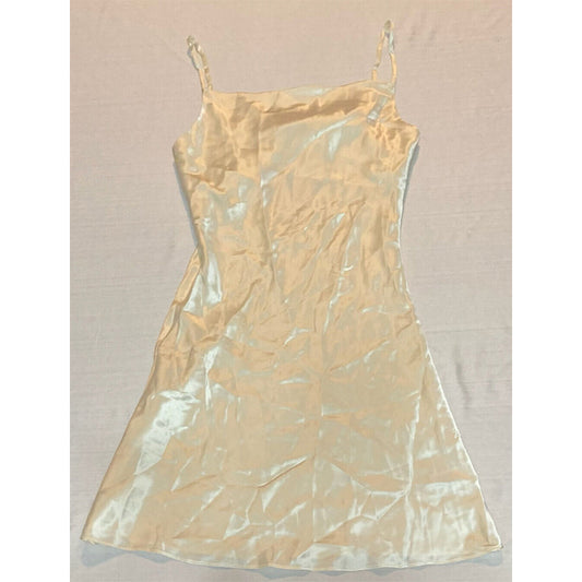 Ginia Pearl Silk Chemise Cream 8