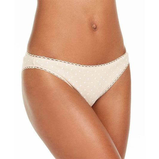 Charter Club Everyday Cotton Bikini Almond Latte L